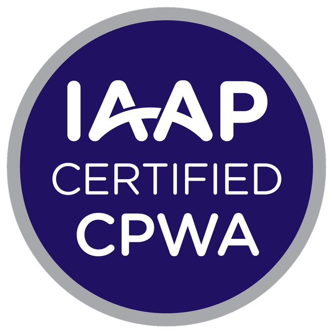 IAAP CPWA badge